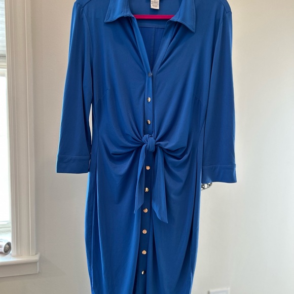 Carmen Marc Valvo - Large - Cobalt Blue - Dress - Picture 2 of 7